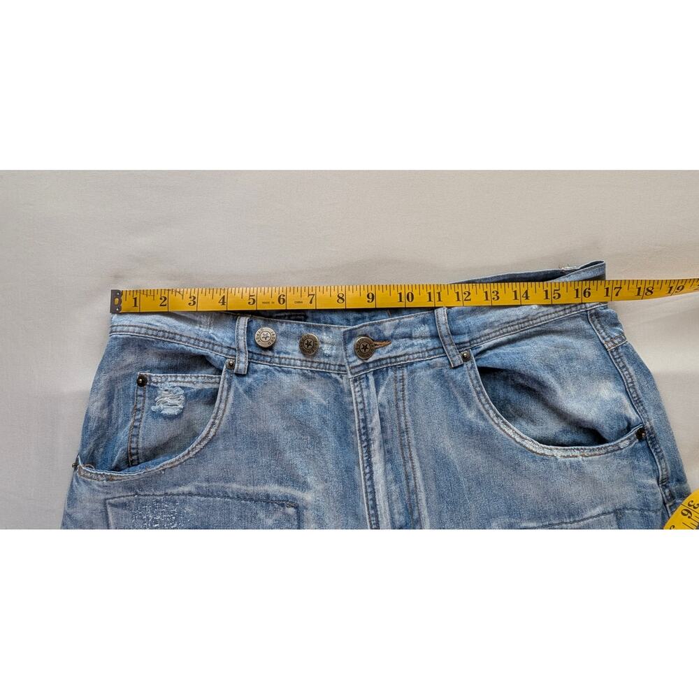 Jaded Gypsy Peace&Love Jeans Distressed Boho Chic Patchwork S/M Coastal Cowgirl - Picture 9 of 16